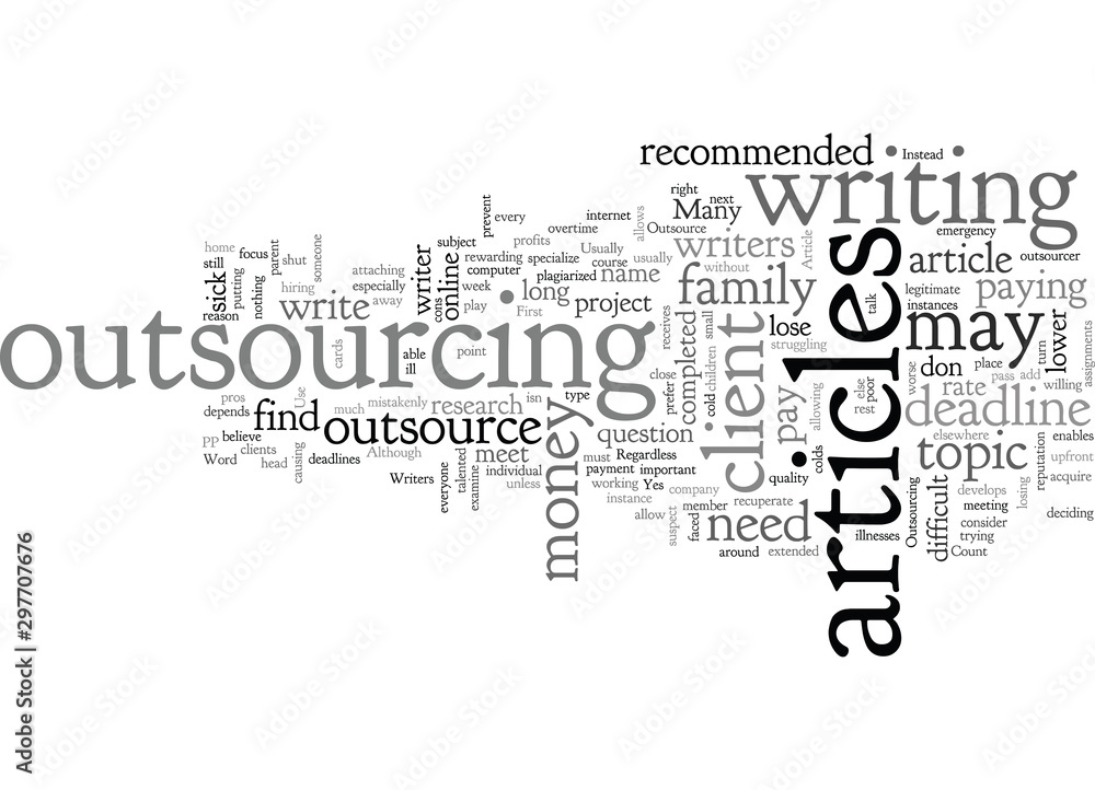 Article Writers When to Outsource