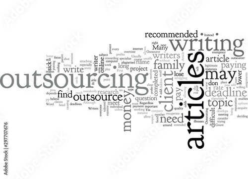 Article Writers When to Outsource