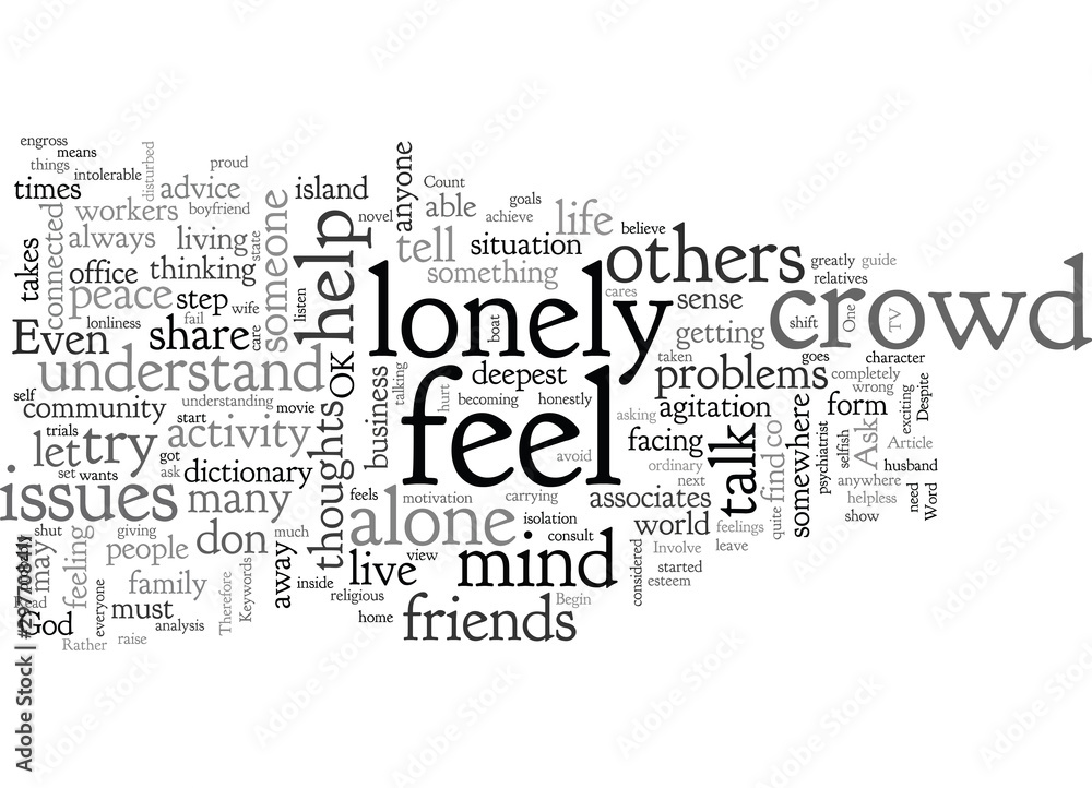 Fototapeta premium Are you lonely in this crowd