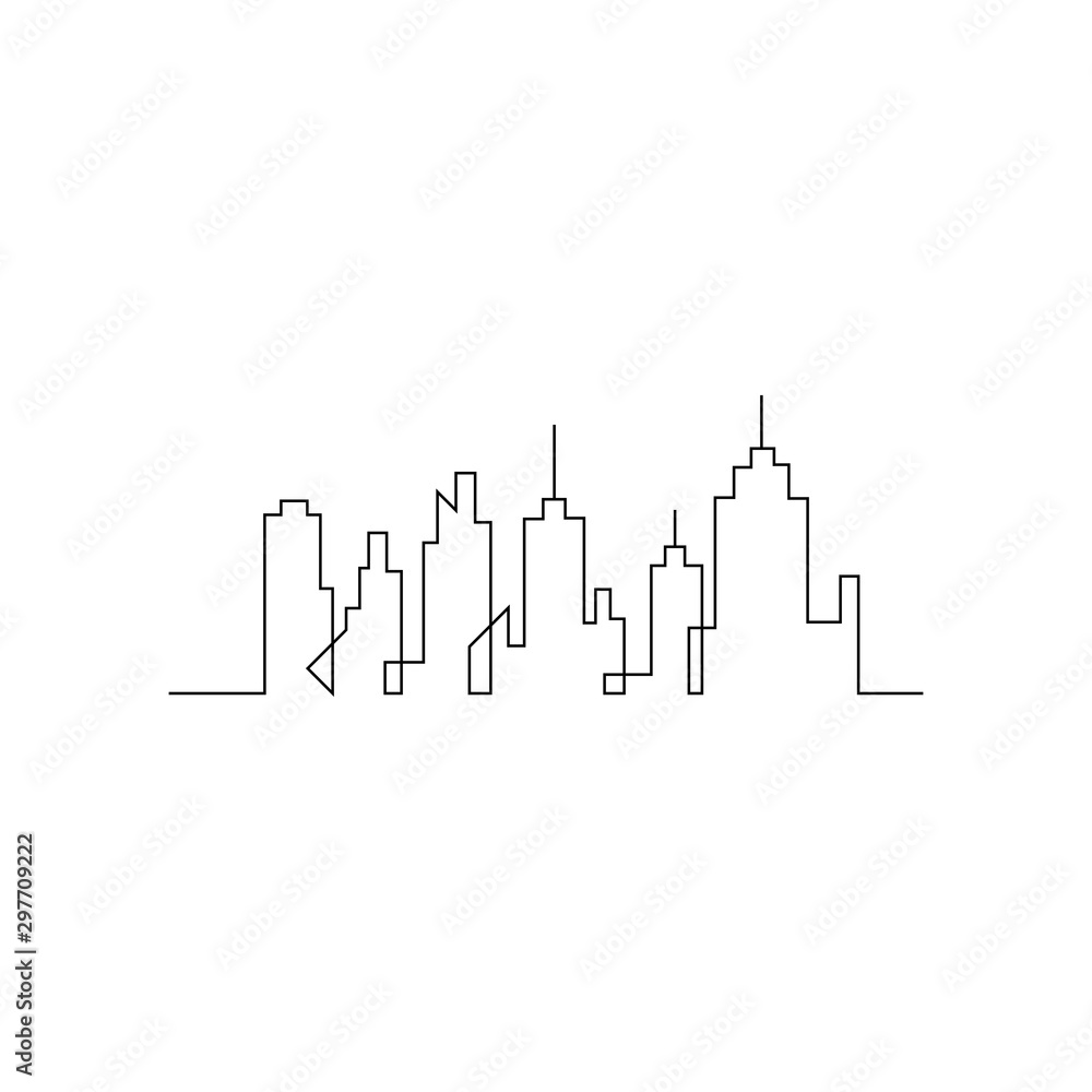 Modern City skyline . city silhouette. vector illustration Modern City skyline . city silhouette. vector illustration