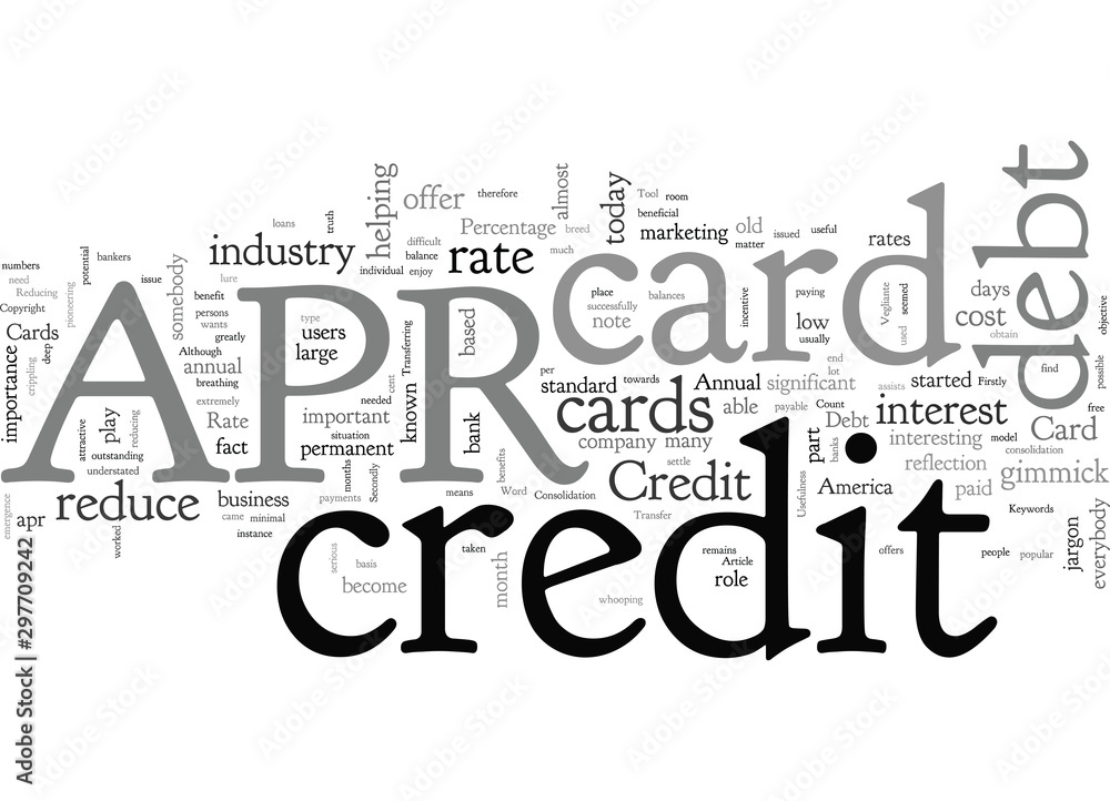 APR Credit Cards A Tool To Eliminate Debt