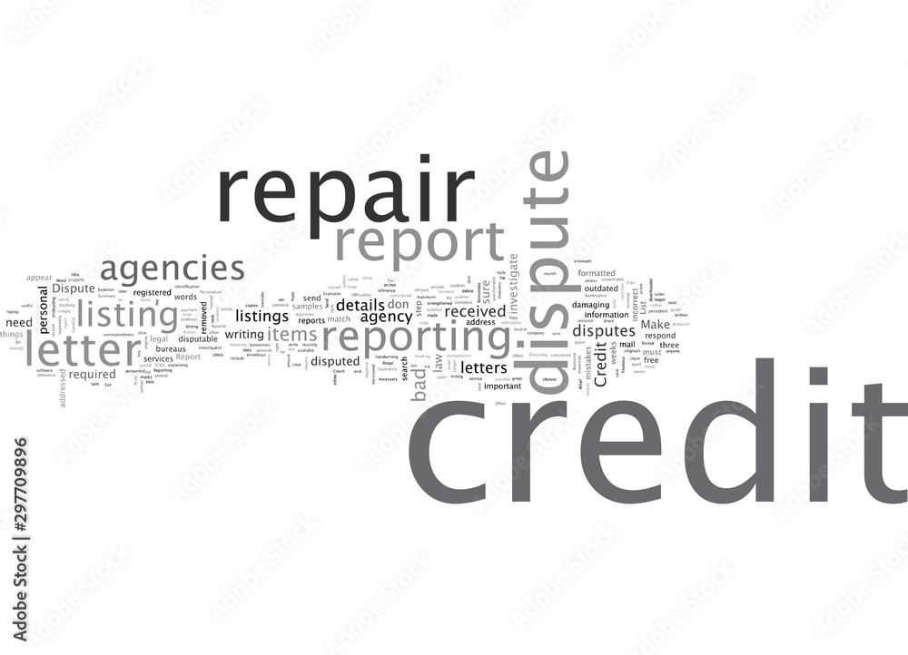 Anatomy of A Credit Dispute Letter Anatomy of A Credit Dispute Letter