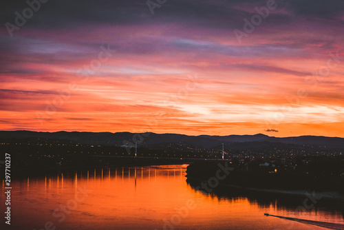 sunset over city  © Zoran Jesic