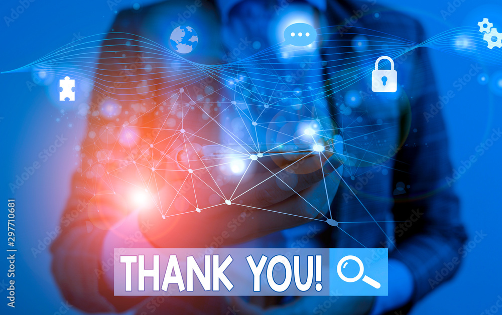 Text sign showing Thank You. Business photo showcasing polite expression used when acknowledging gift service compliment Picture photo system network scheme modern technology smart device Text sign showing Thank You. Business photo showcasing polite expression used when acknowledging gift service compliment Picture photo system network scheme modern technology smart device