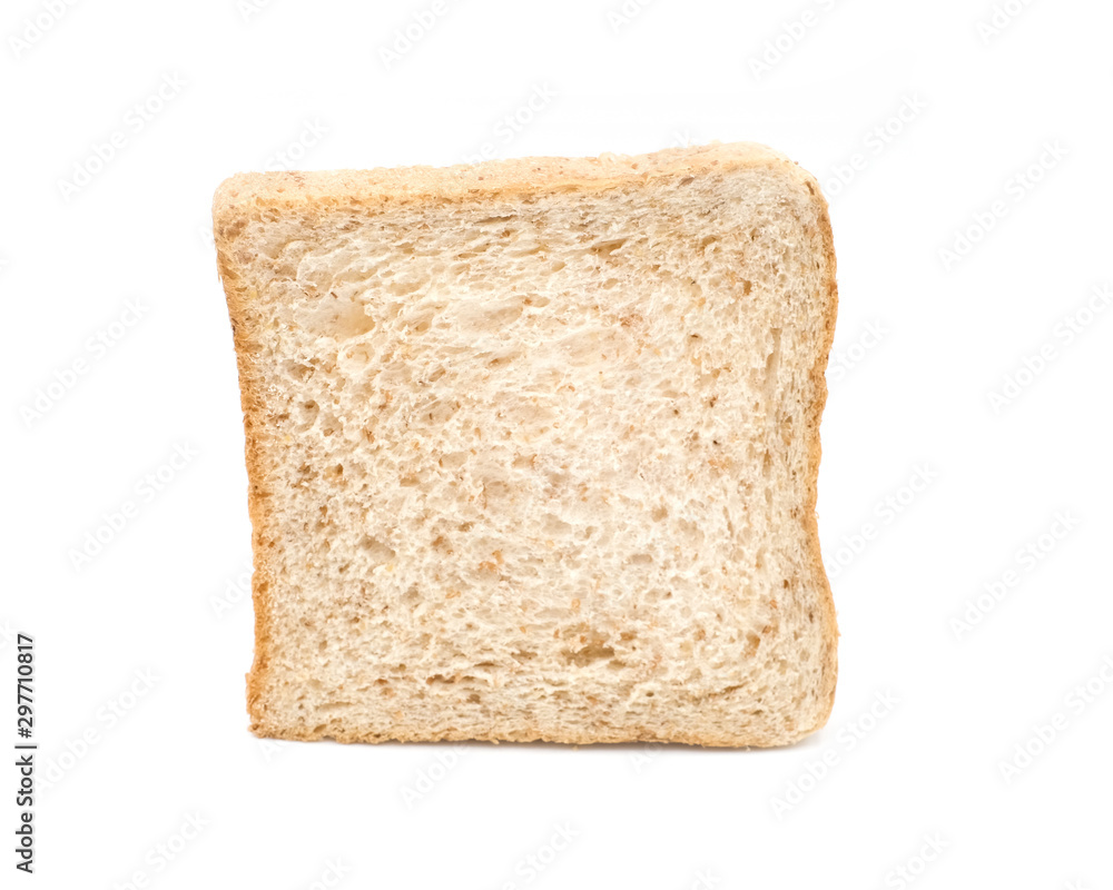 Whole Grain Bread isolated on white background, Breakfast with whole Grain Bread, Closeup whole grain bread Whole Grain Bread isolated on white background, Breakfast with whole Grain Bread, Closeup whole grain bread