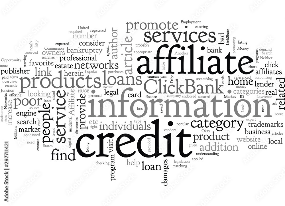 Affiliate Opportunity The Bad Credit Market