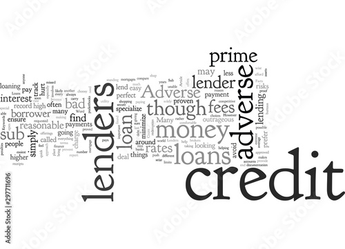 Adverse Credit Loans The Facts