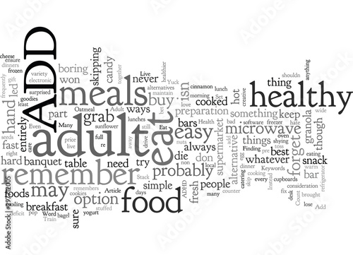 Adult Add Eat To Live
