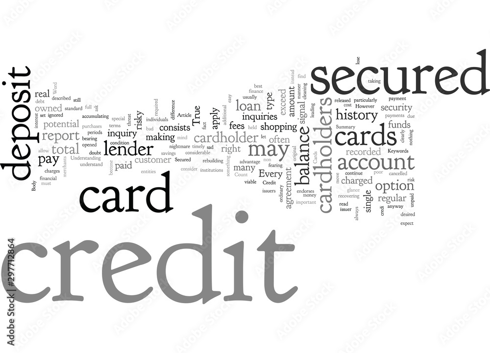 Obraz premium About Secured Credit Cards