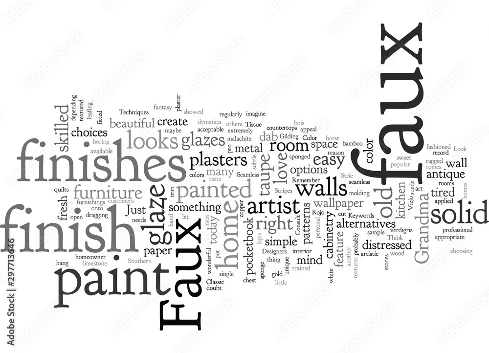 A Sampler of Faux Finish Techniques A Sampler of Faux Finish Techniques