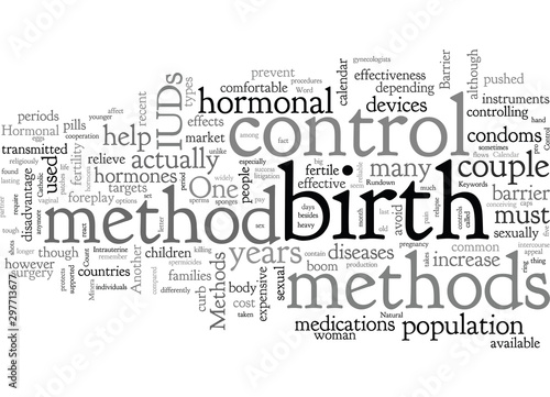 A Rundown On The Birth Control Methods