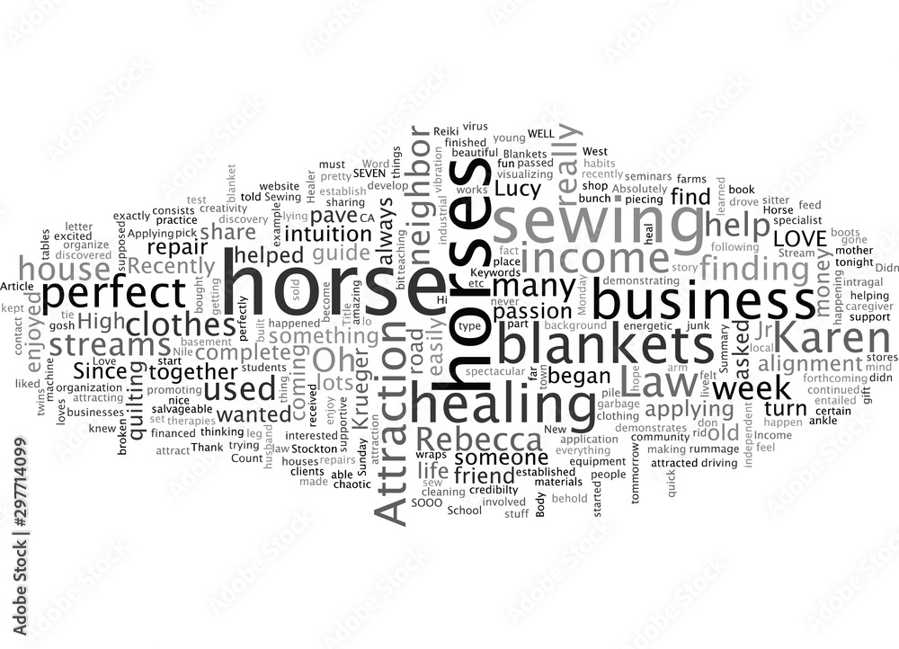 A New Stream Of Income For A Horse Healer A New Stream Of Income For A Horse Healer