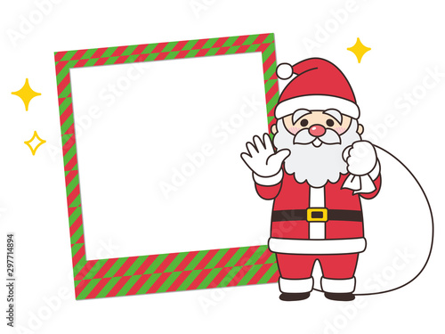 サンタクロース　写真フレーム　クリスマス