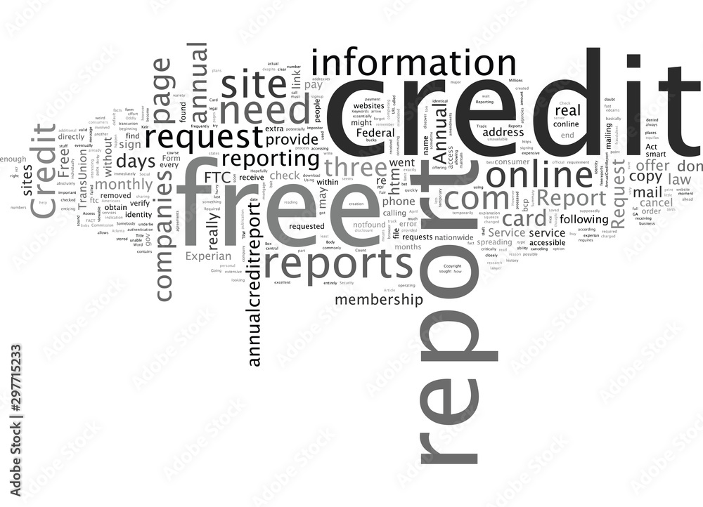 A Credit Card Required for a Free Credit Report A Credit Card Required for a Free Credit Report