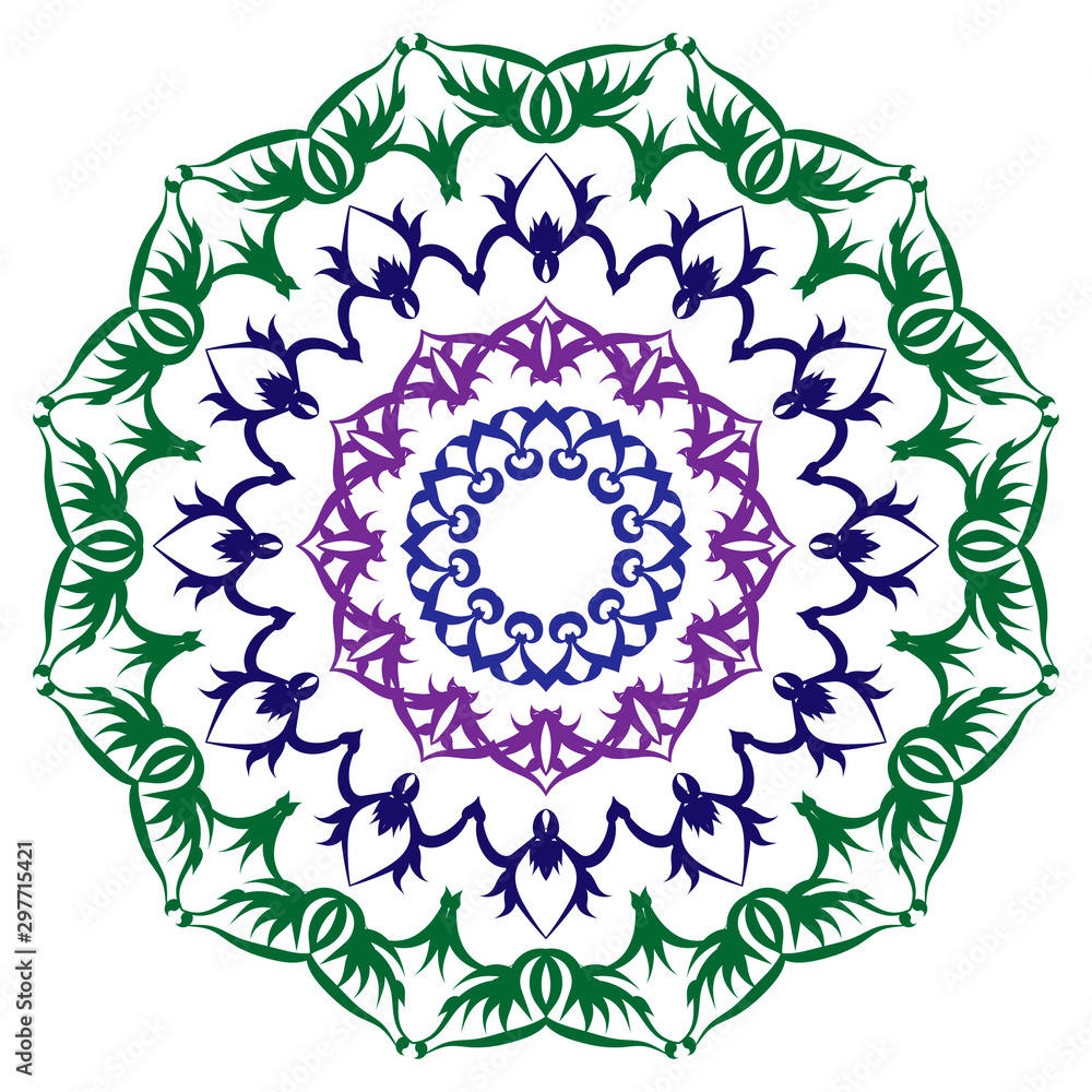 Mandala pattern black and white good mood Mandala pattern black and white good mood