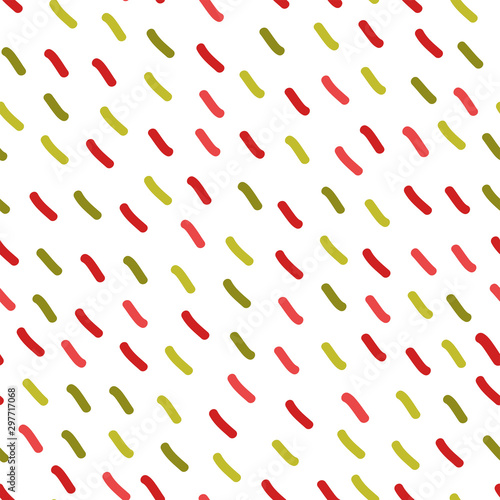 Simple abstract seamless pattern with stripes. Holiday theme in red for wrapping paper. Background for children's holiday or christmas party decoration, wrapping paper, wallpaper, cards and greetings