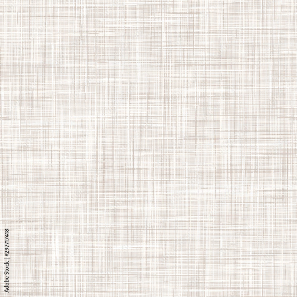 Natural White Gray French Linen Texture Background. Old Ecru Flax Fibre Seamless Pattern. Organic Yarn Close Up Weave Fabric for Wallpaper, Ecru Beige Cloth Packaging Canvas. Vector EPS10 Repeat Tile - obrazy, fototapety, plakaty 