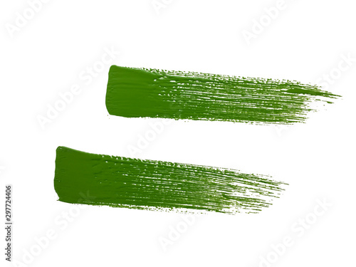 green paint brush