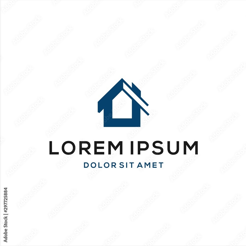 vector logo of house, building, construction, template design ready to use