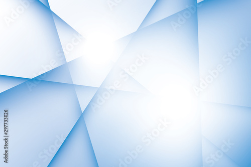 Abstract geometric blue and white color background. Vector  illustration.