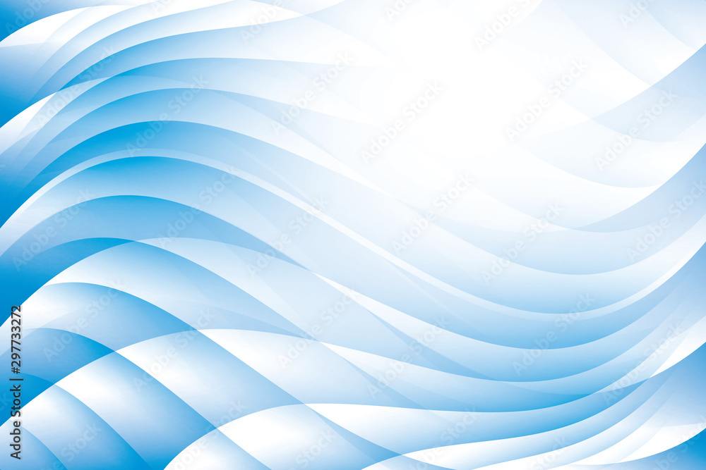Fototapeta premium Abstract geometric blue and white color background. Vector, illustration.