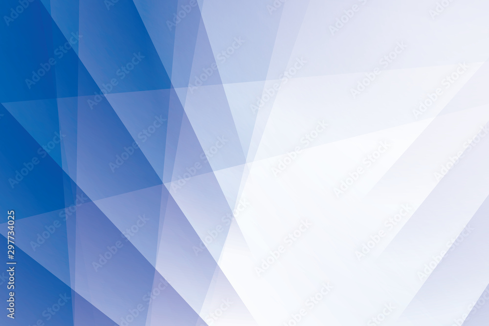 Obraz premium Abstract geometric blue and white color background. Vector, illustration.