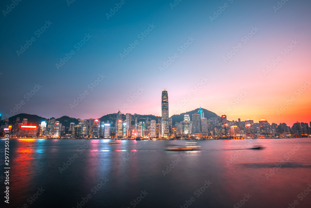 Traveling in Hong Kong Victoria Harbor