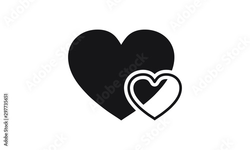 heart symbol vector illustration