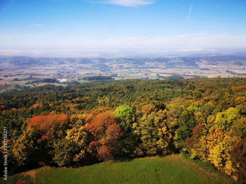 Südoststeiermark Panorama im Herbst