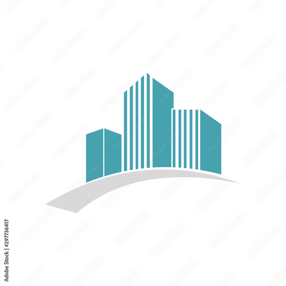 Real estate company logo concept Real estate company logo concept