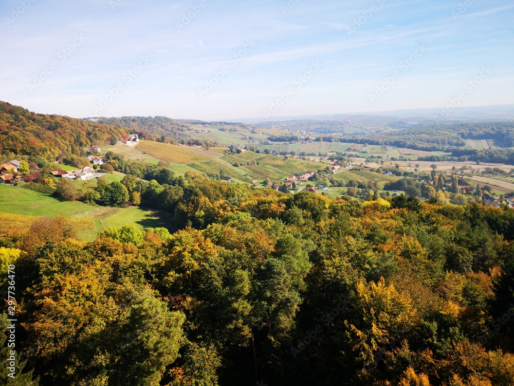 Südoststeiermark Panorama im Herbst