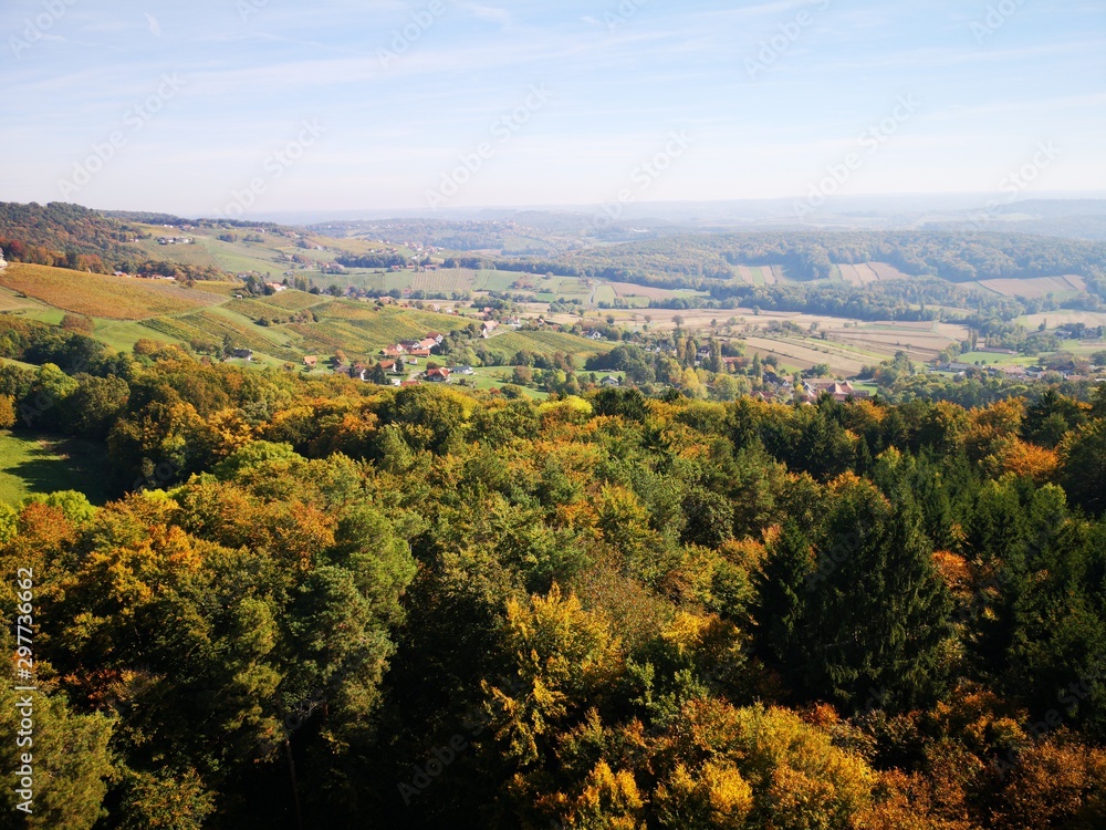 Südoststeiermark Panorama im Herbst