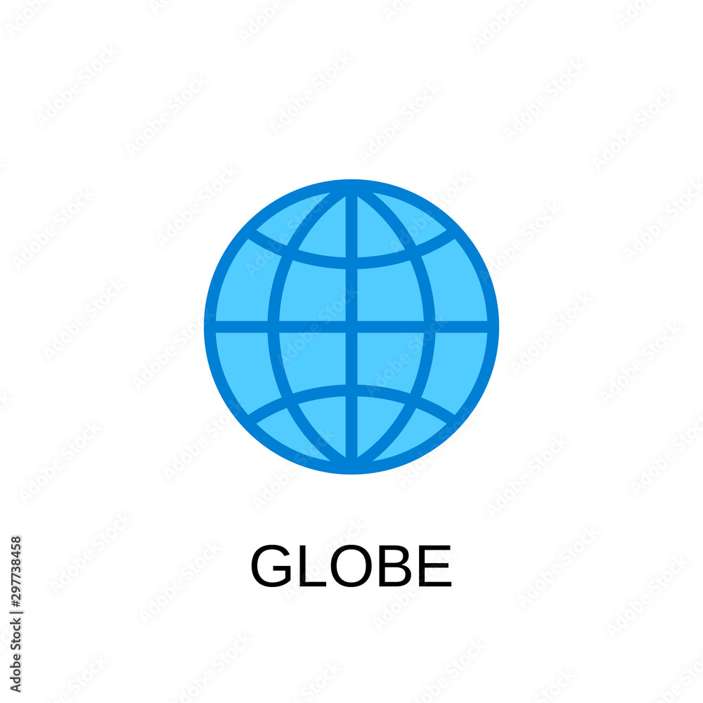 Globe icon. Globe concept symbol design. Stock - Vector illustration can be used for web. Globe icon. Globe concept symbol design. Stock - Vector illustration can be used for web.