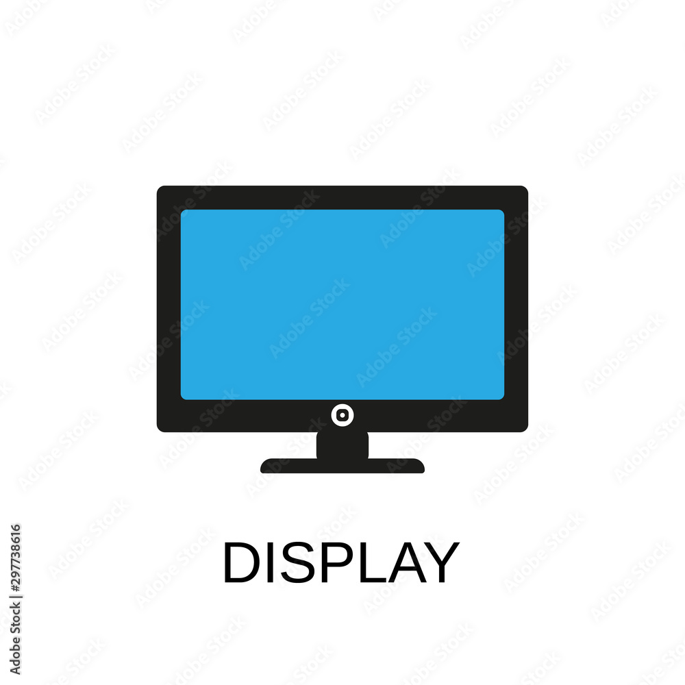 Display icon. Display concept symbol design. Stock - Vector illustration can be used for web. Display icon. Display concept symbol design. Stock - Vector illustration can be used for web.