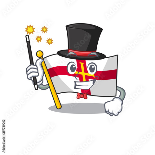 Magician flags guernsey stored in cartoon drawer
