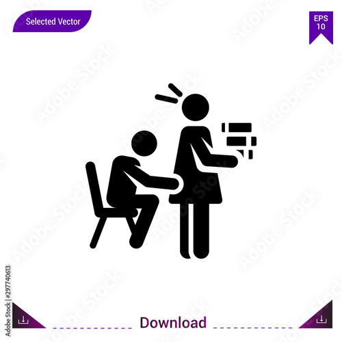 Black sexual-harassment icon  vector.  Best modern , simple, isolated, school-pictograms , logo, flat icon for website design or mobile applications, UI / UX design vector format