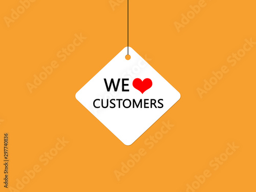 We love customers