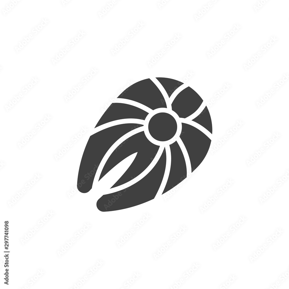 Fish steak vector icon. filled flat sign for mobile concept and web design. Salmon fillet glyph icon. Symbol, logo illustration. Vector graphics Fish steak vector icon. filled flat sign for mobile concept and web design. Salmon fillet glyph icon. Symbol, logo illustration. Vector graphics