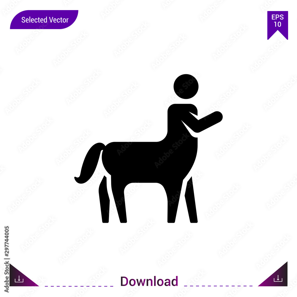 centaur icon vector . Best modern, simple, isolated, fairy-tales , logo, flat icon for website design or mobile applications, UI / UX design vector format centaur icon vector . Best modern, simple, isolated, fairy-tales , logo, flat icon for website design or mobile applications, UI / UX design vector format