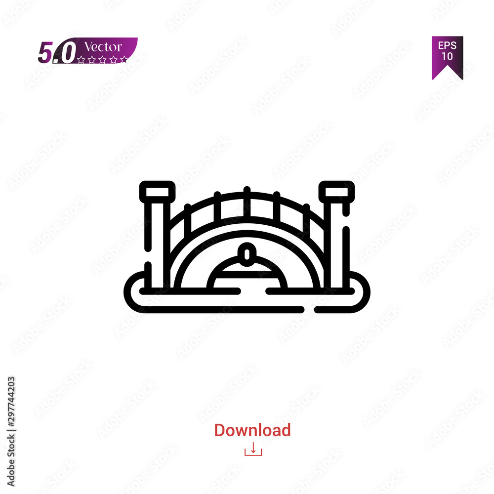Outline Black bridge icon. bridge icon vector isolated on white background. city-park icons . Graphic design, mobile application, logo, user interface. EPS 10 format vector Outline Black bridge icon. bridge icon vector isolated on white background. city-park icons . Graphic design, mobile application, logo, user interface. EPS 10 format vector