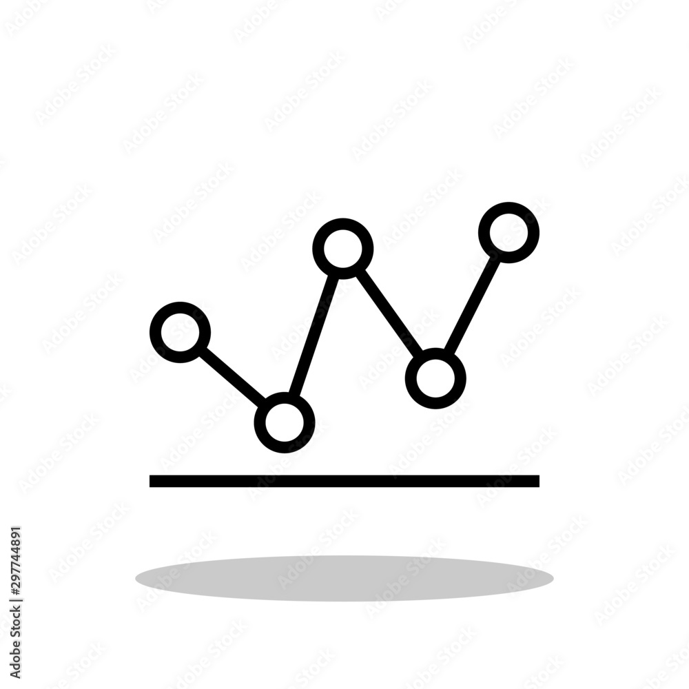 Graph bar icon in flat style. Analytics symbol for your web site design, logo, app, UI Vector EPS 10. Graph bar icon in flat style. Analytics symbol for your web site design, logo, app, UI Vector EPS 10.