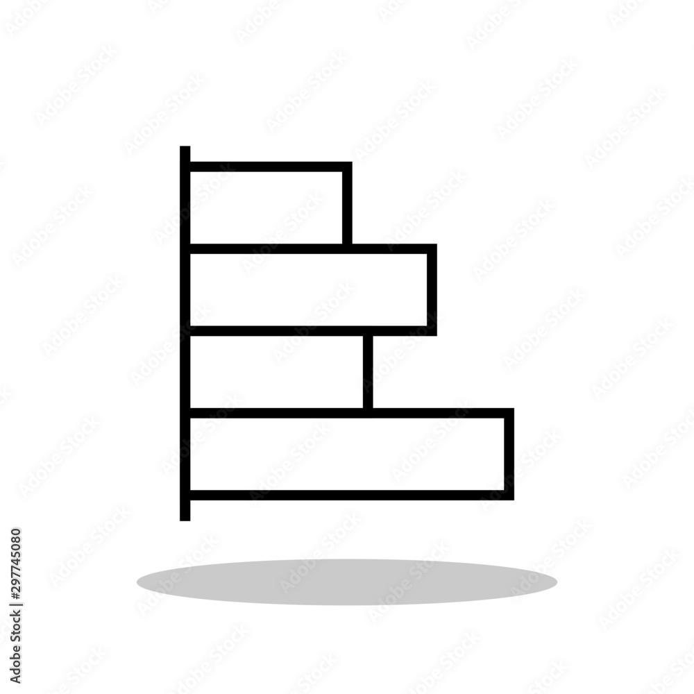 Graph bar icon in flat style. Analytics symbol for your web site design, logo, app, UI Vector EPS 10. Graph bar icon in flat style. Analytics symbol for your web site design, logo, app, UI Vector EPS 10.