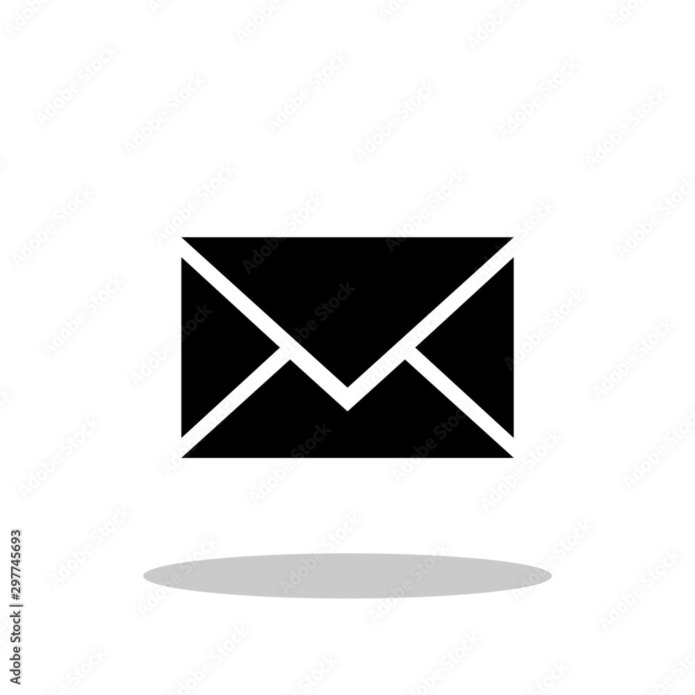 Mail icon in flat style. Envelope symbol for your web site design, logo, app, UI Vector EPS 10. Mail icon in flat style. Envelope symbol for your web site design, logo, app, UI Vector EPS 10.