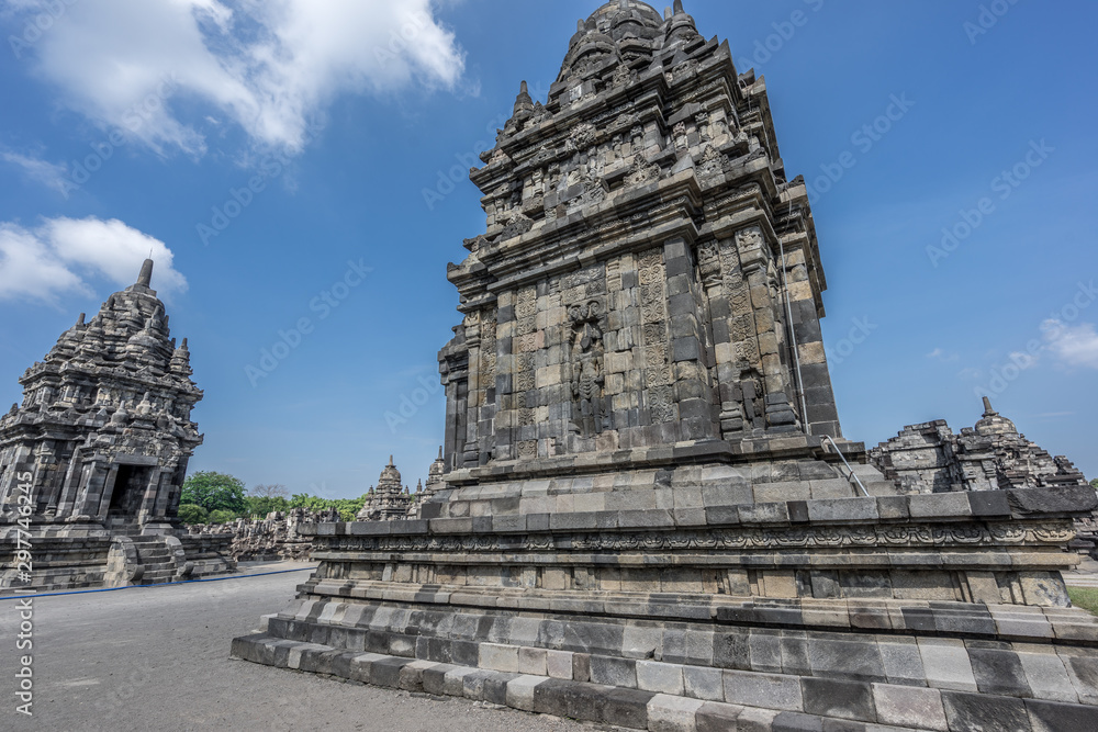 Candi Plaosan temple complex, Buddhist temple located in Bugisan village, Prambanan district, Klaten Regency, Central Java, Indonesia