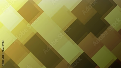 4K Animating Gold Squares Background - abstract, geometric surface - seamless 10 second UHD animating loop - ideal for graphics, presentations and titles.