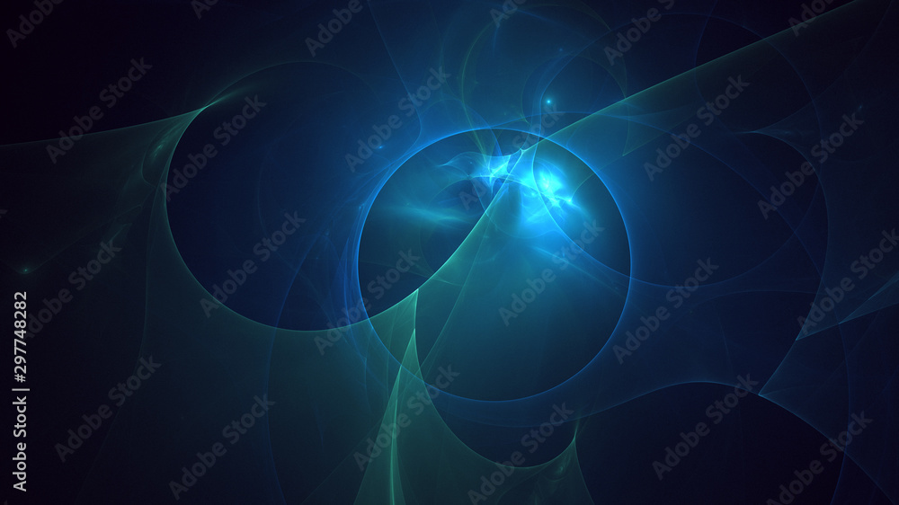 Obraz premium Fractal 3D rendering abstract light surreal background