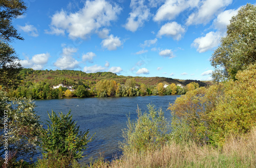 Seine river in the Vexin français regional nature park