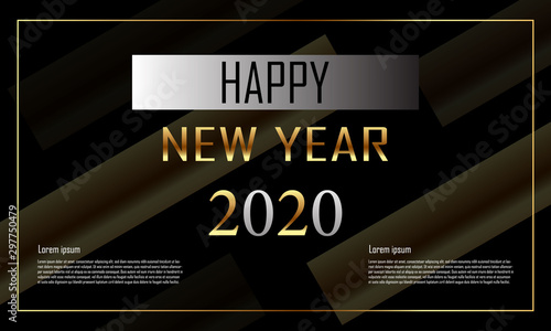 New year welcoming poster