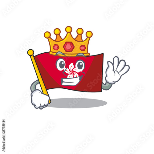 King flag hongkong on the with mascot