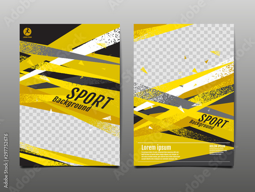 sport Layout , template Design, Abstract Background, Dynamic Poster, Brush Speed Banner, grunge ,Vector Illustration.